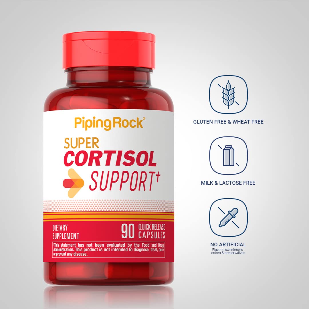 Piping Rock Cortisol Manager Supplement 90 Capsules