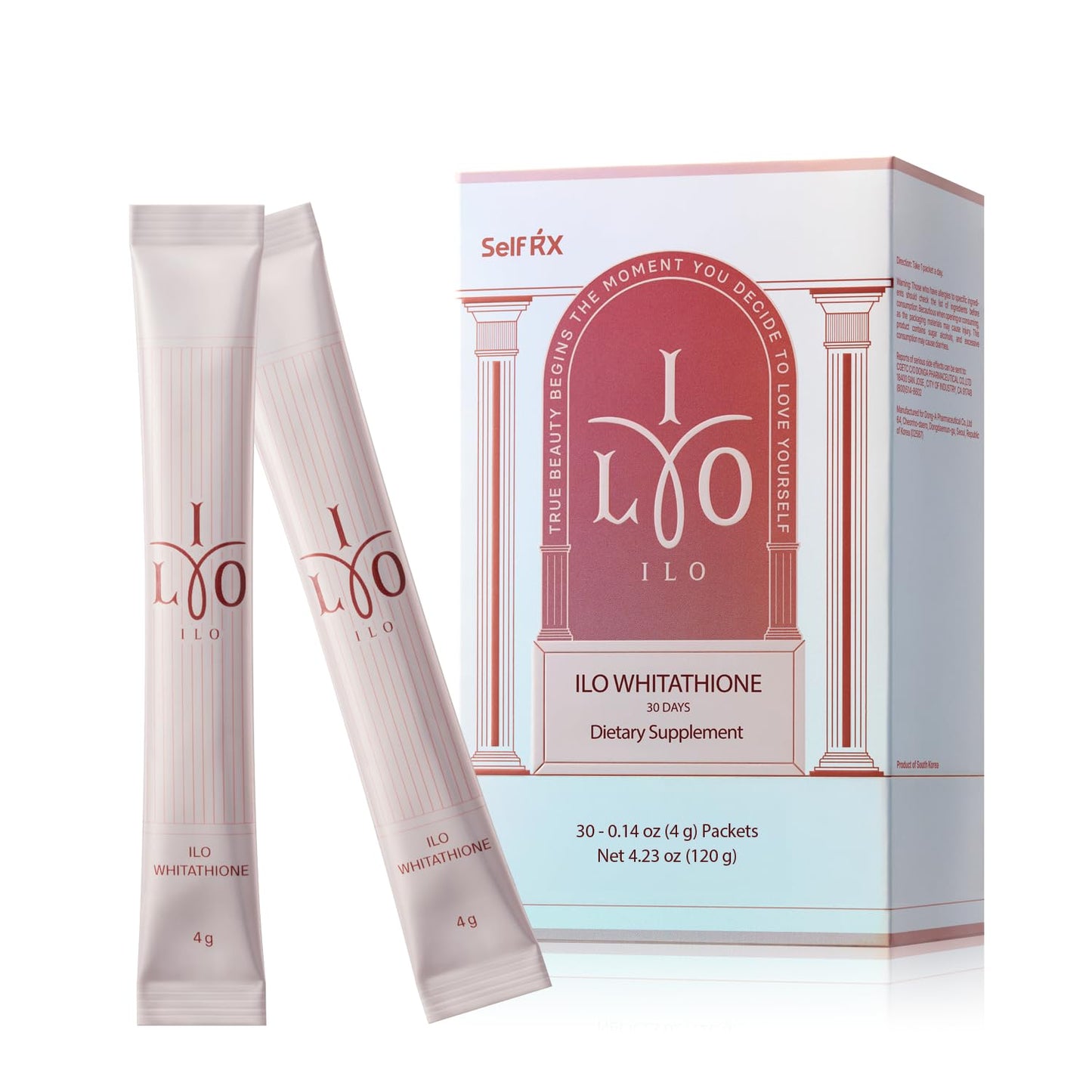 ILO Whitathione Antioxidant Powder Sticks, 30 Count
