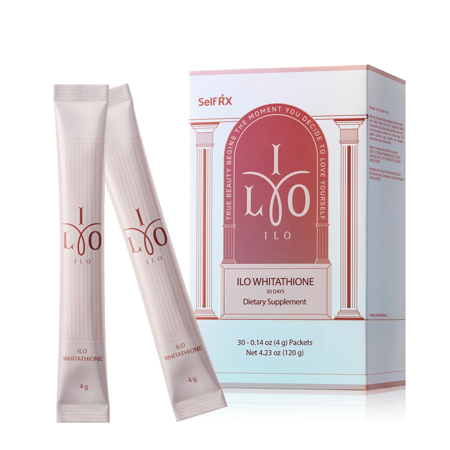 ILO Whitathione Antioxidant Powder Sticks, 30 Count