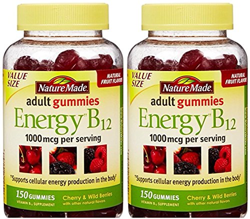 Nature Made Energy B12 Adult Gummies 1000 mcg per Serving, 300 Gummies