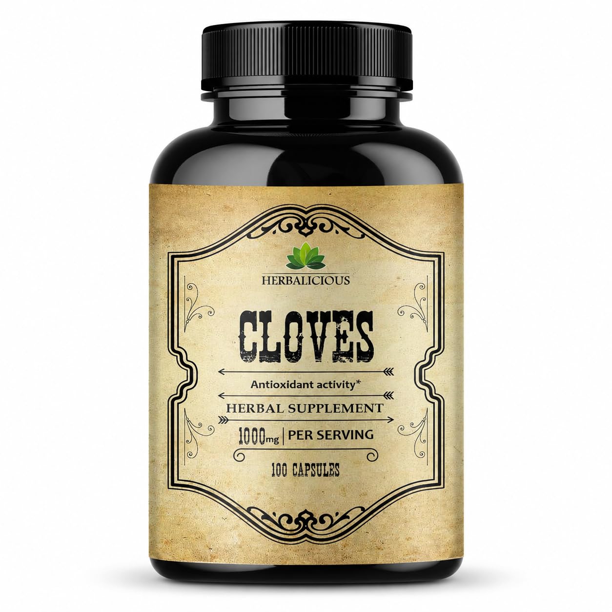 HERBALICIOUS Cloves Capsules 100 Count