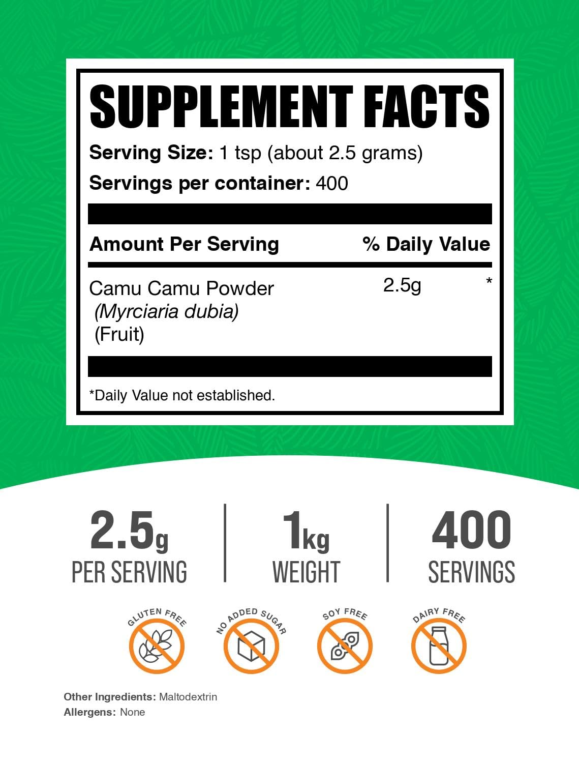 BulkSupplements Camu Camu Powder 3.5 Ounce
