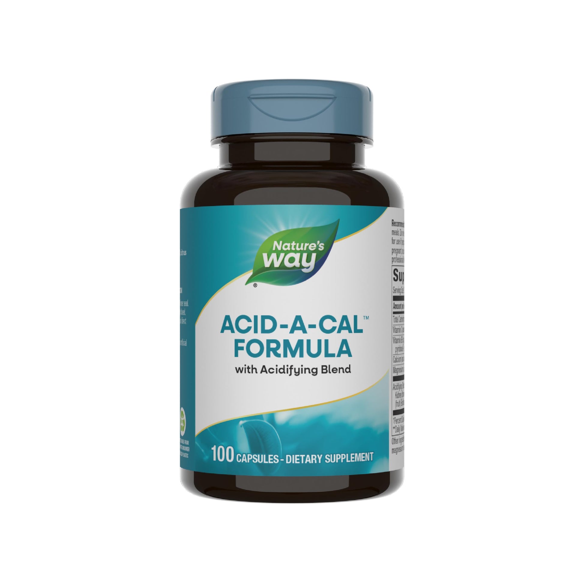 Nature's Way Acid-A-Cal Acidifying Blend Capsules, 100