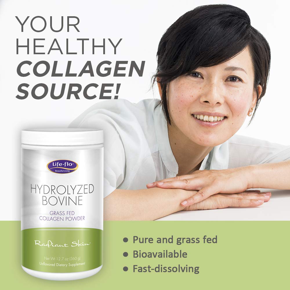 LIFE-FLO Hydrolyzed Bovine Collagen, Grass Fed Powder 12.7oz
