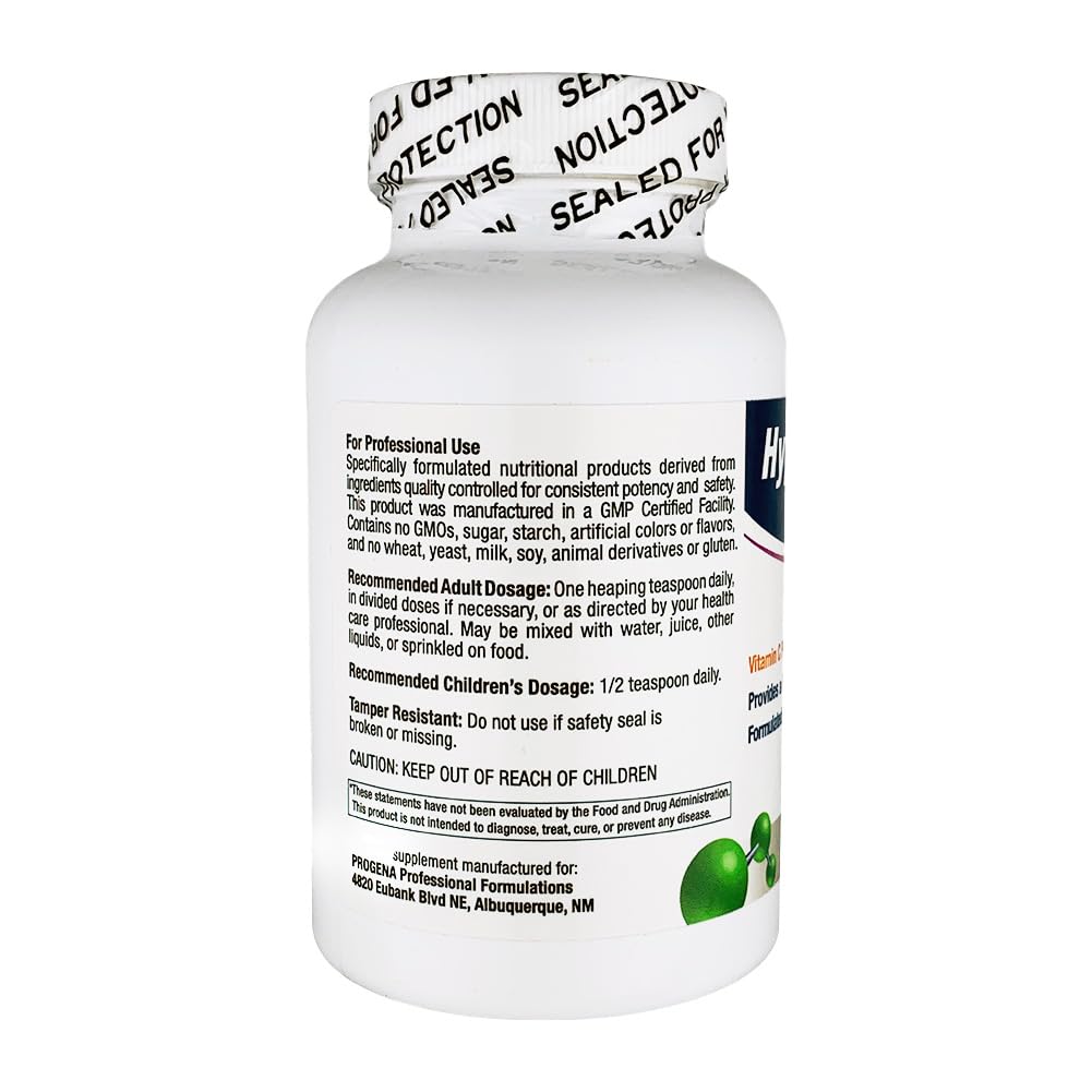 PROGENA Hyposcorbate Vitamin C Powder 4000 mg with Trace Minerals, 5.7 Ounce