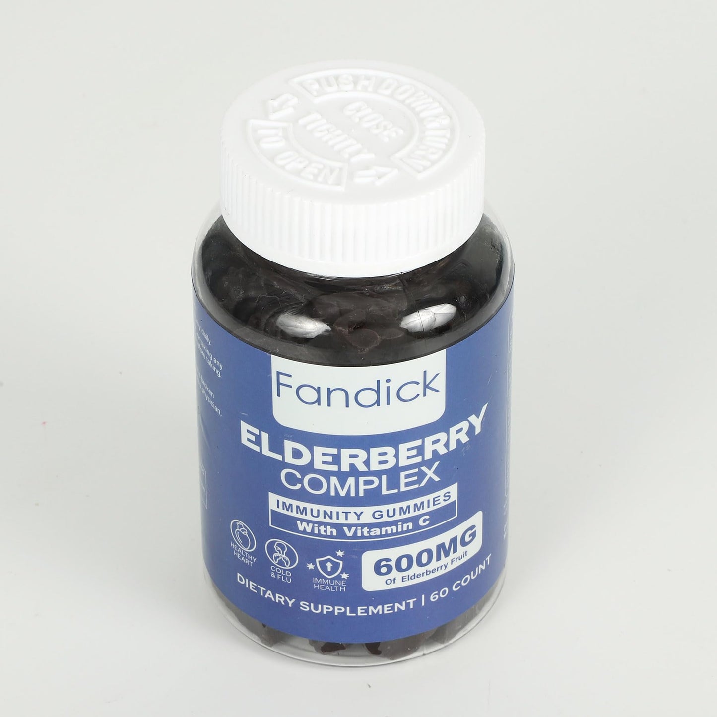FANDICK Elderberry Fruit Extract Gummy, 60 Count