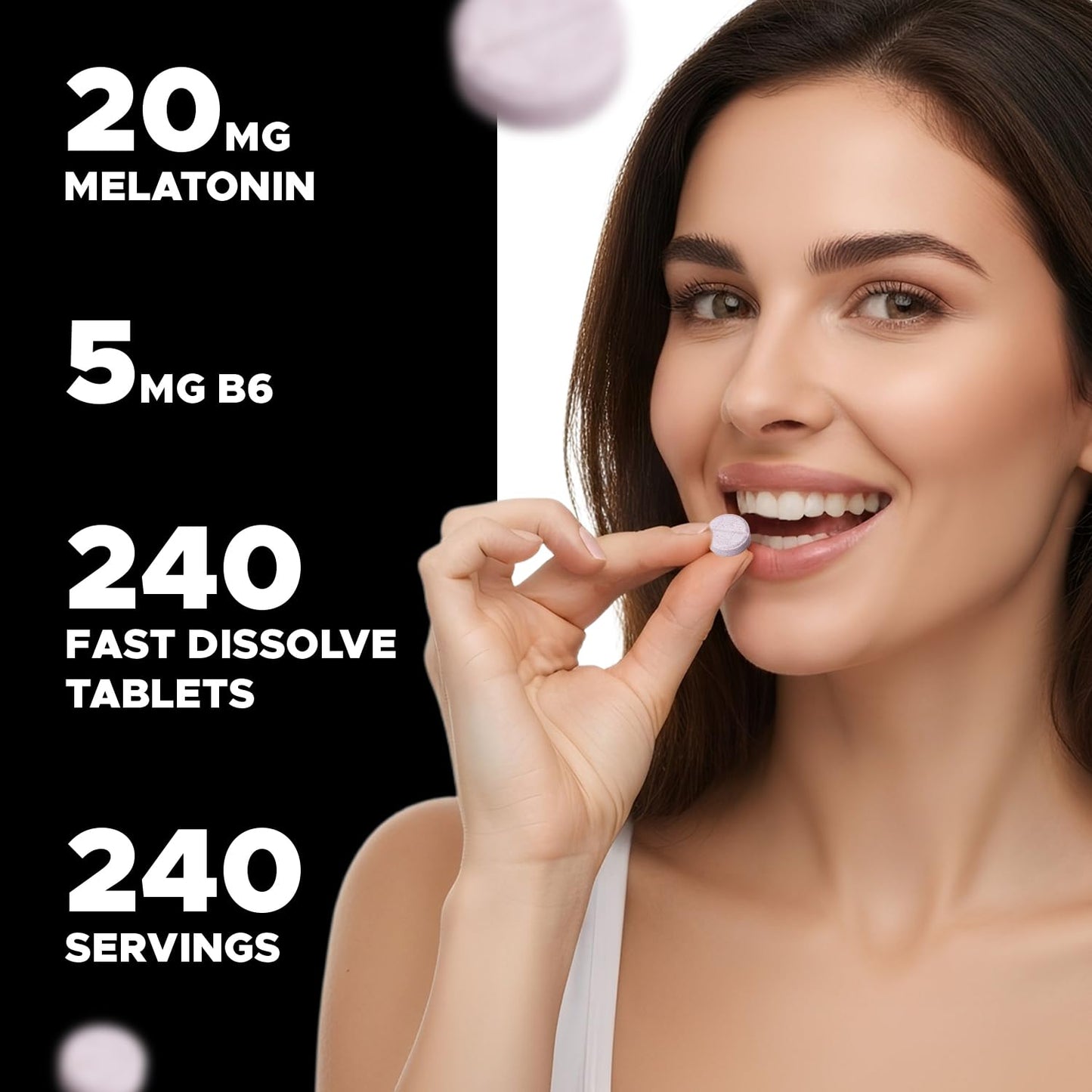 Vitabod Melatonin 20 mg with Vitamin B6 720 Tablets