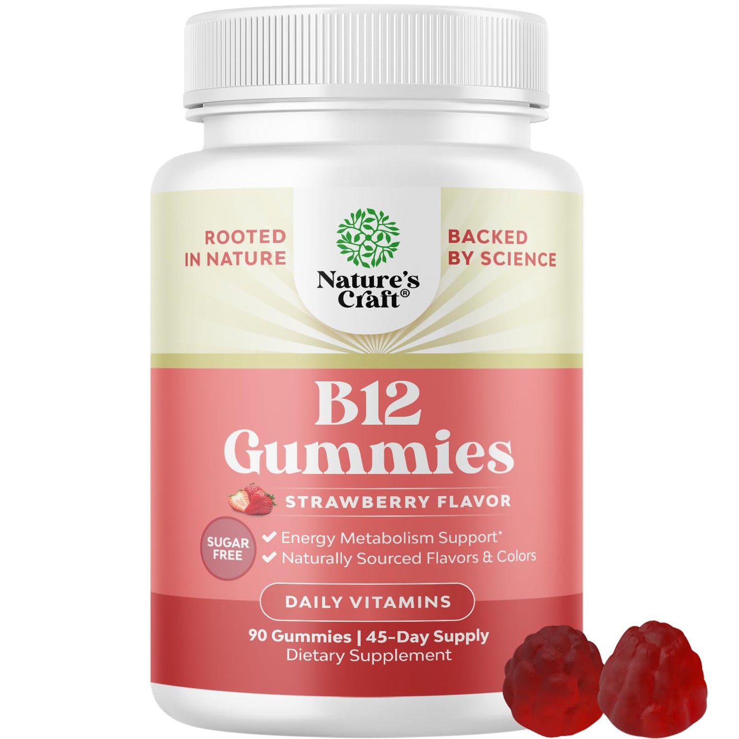 Natures Craft Vitamin B12 Gummies 90 Count