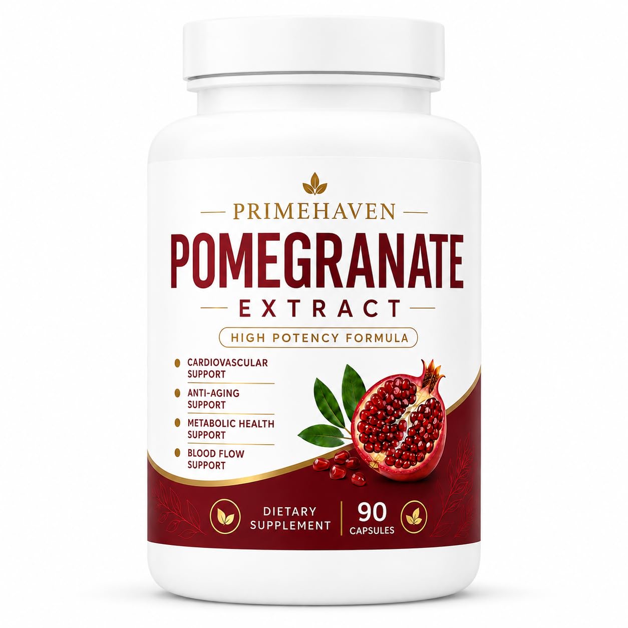 EVERNATURECURE Organic Pomegranate Extract Capsules, 90 Capsules