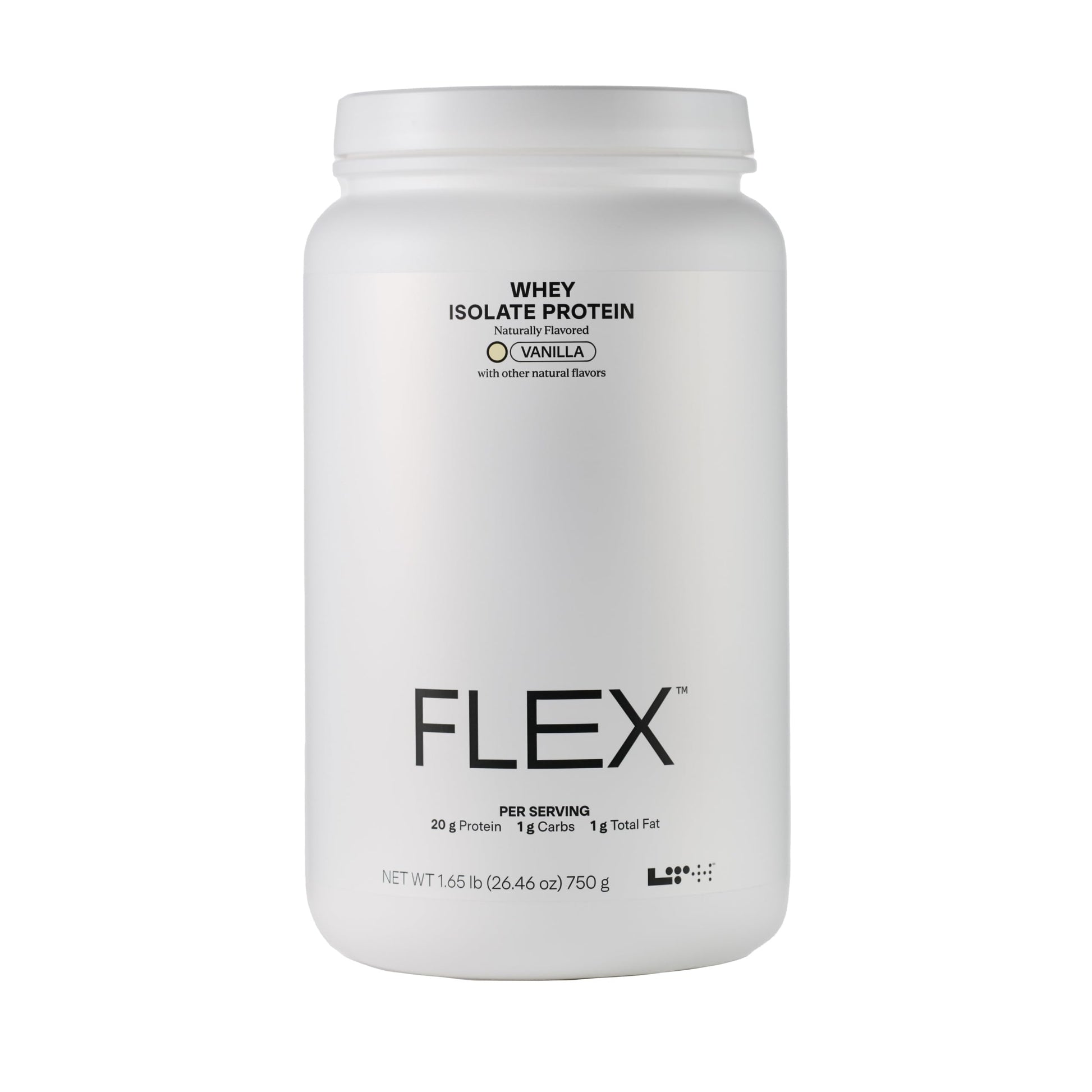 LTH Flex Whey Protein Isolate Powder, Vanilla, 1.65 lb