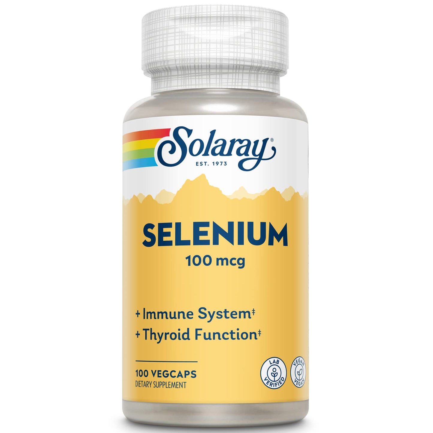Solaray Selenium 100 mcg Capsule, 100 VegCaps