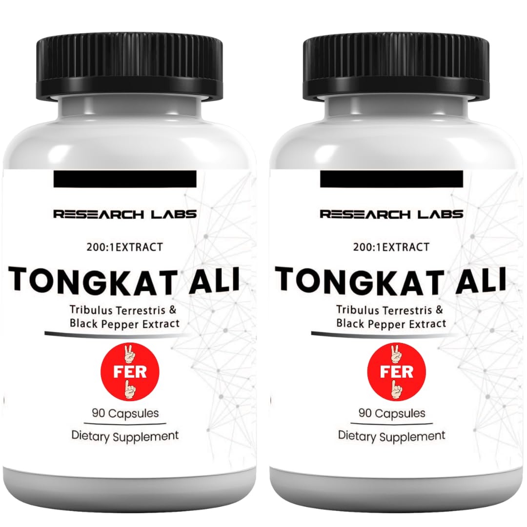 Research Labs Longjack Tongkat Ali 2 Pack Extract Capsules 90 Count