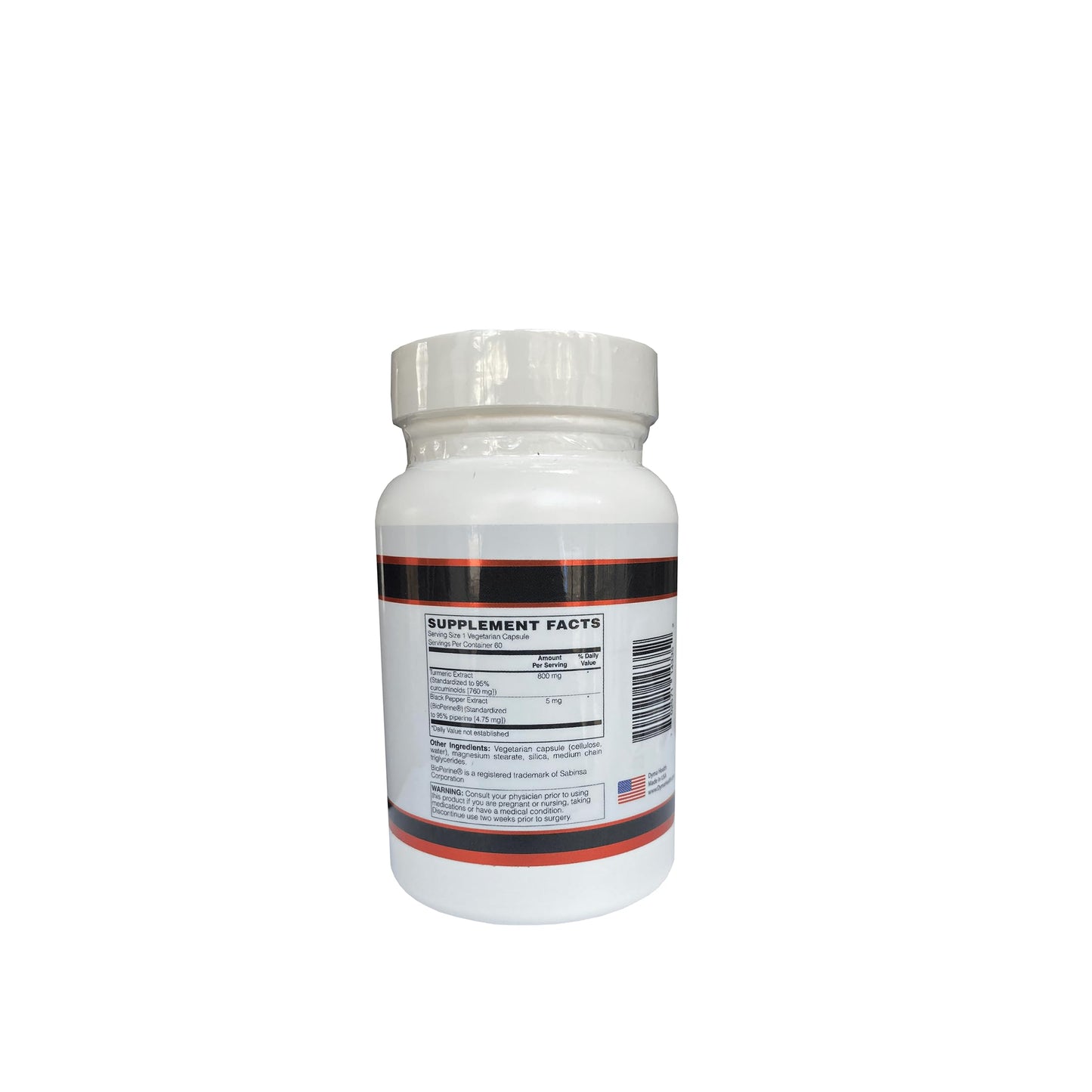 DYMA Turmeric Supplements for Natural Pain Relief & Inflammation Capsules, 60