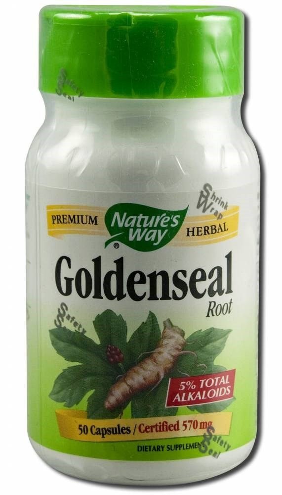Nature's Way Goldenseal Root Capsules 50 Count