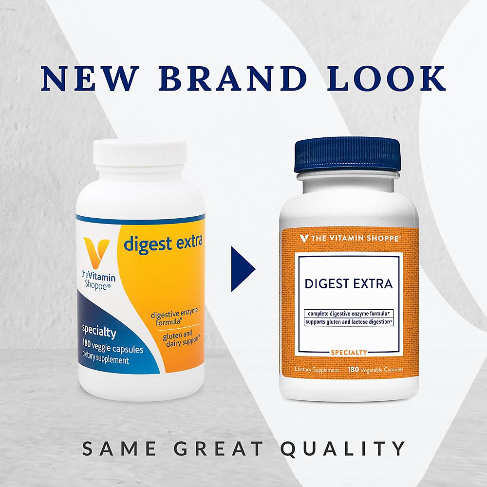 The Vitamin Shoppe Digestive Enzymes Complete Multi-Enzyme Formula Capsules 180