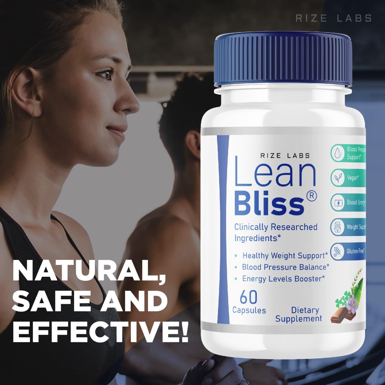 Rize Labs Lean Bliss Weight Loss, 60 Capsules