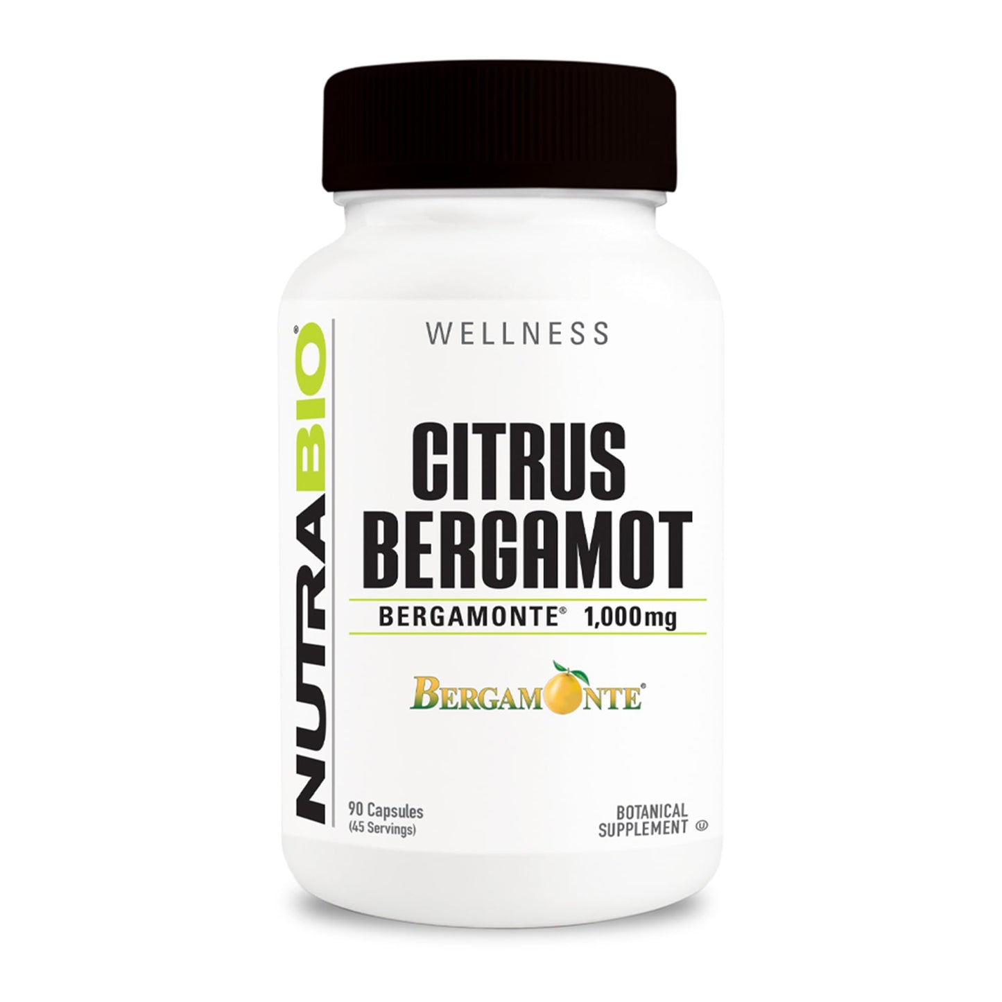 NutraBio Citrus Bergamot Bergamonte Extract Capsules 90 Count