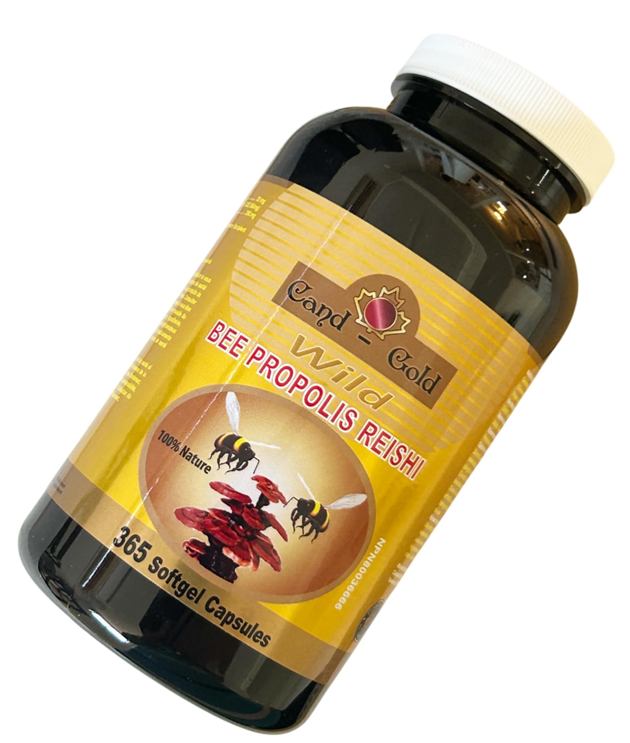 Cand-Gold Wild Bee Propolis Reishi Softgel 365