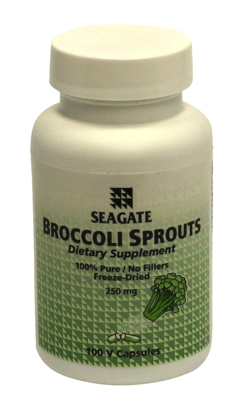 Seagate Broccoli Sprouts 250 mg Capsules, 100 Capsules