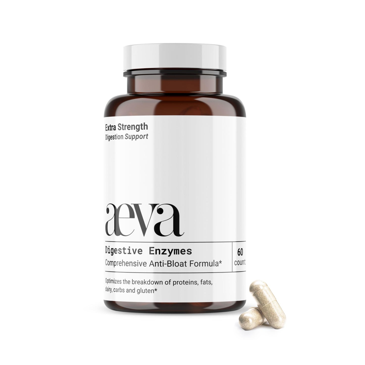 AEVA Digestive Enzymes Capsule 60 Count