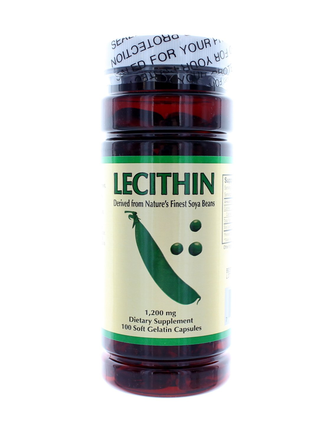 NCB Lecithin 1200 Mg Soft Gel Capsules, 100 Count