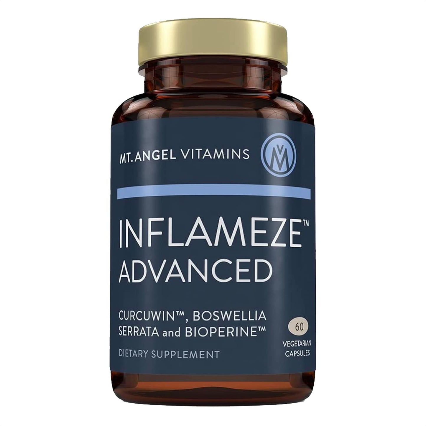 Mt. Angel Vitamins Inflameze Advanced Joint Health Collagen Protection Turmeric Supplement 60 Capsules