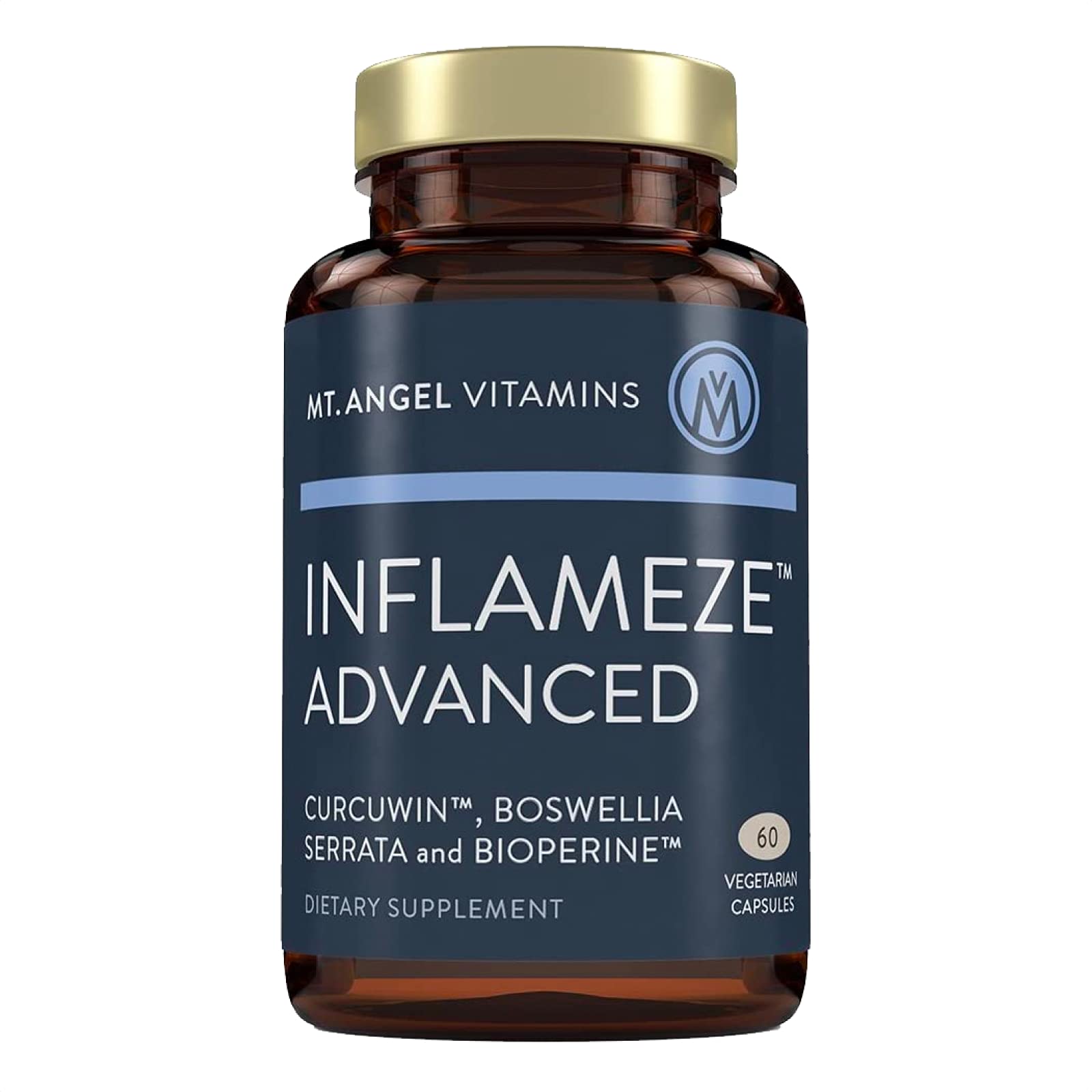 Mt. Angel Vitamins Inflameze Advanced Joint Health Collagen Protection Turmeric Supplement 60 Capsules