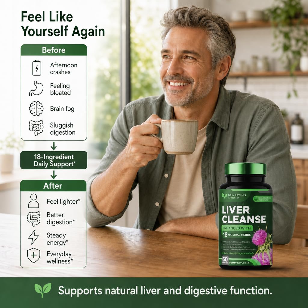 DR. MARTIN'S NUTRITION Liver Cleanse Detox & Repair Formula Supplement Capsule 60 Count