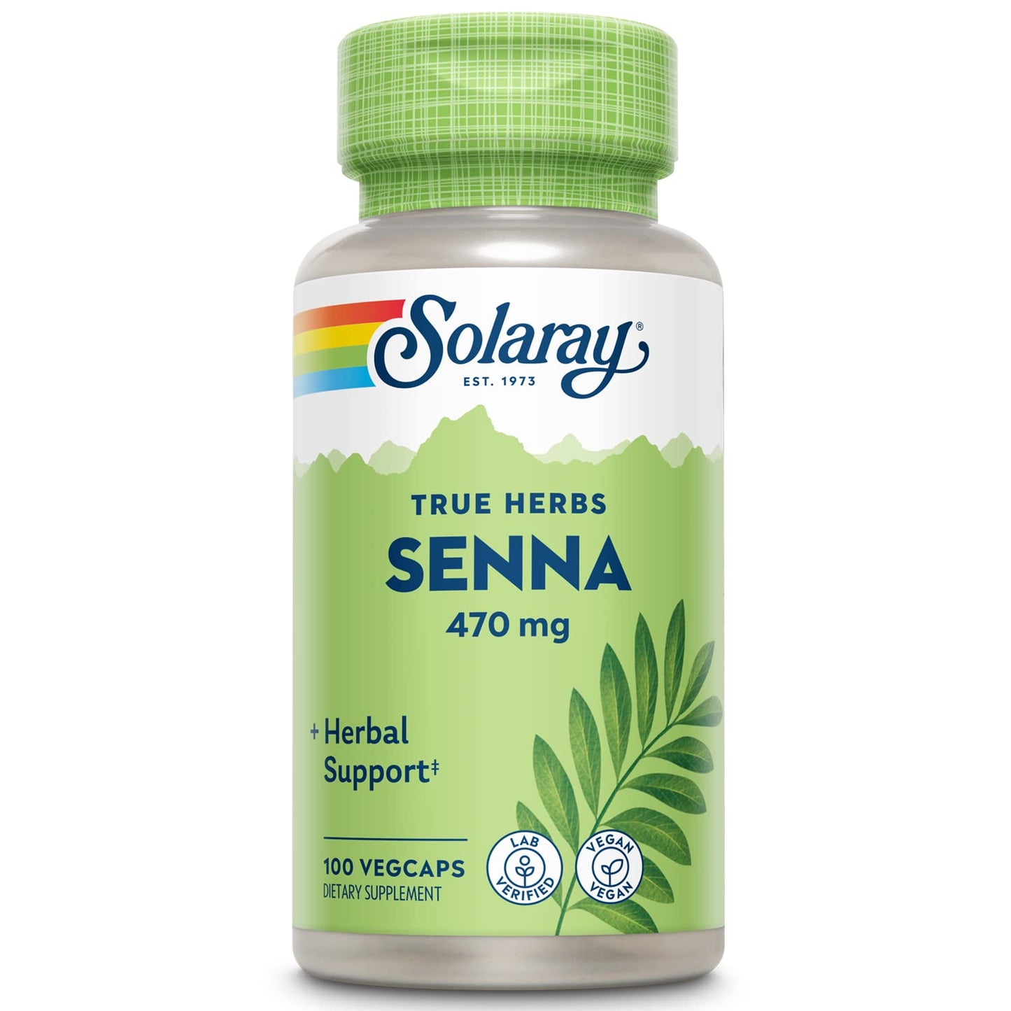 Solaray Senna Leaf Capsules 100 Count