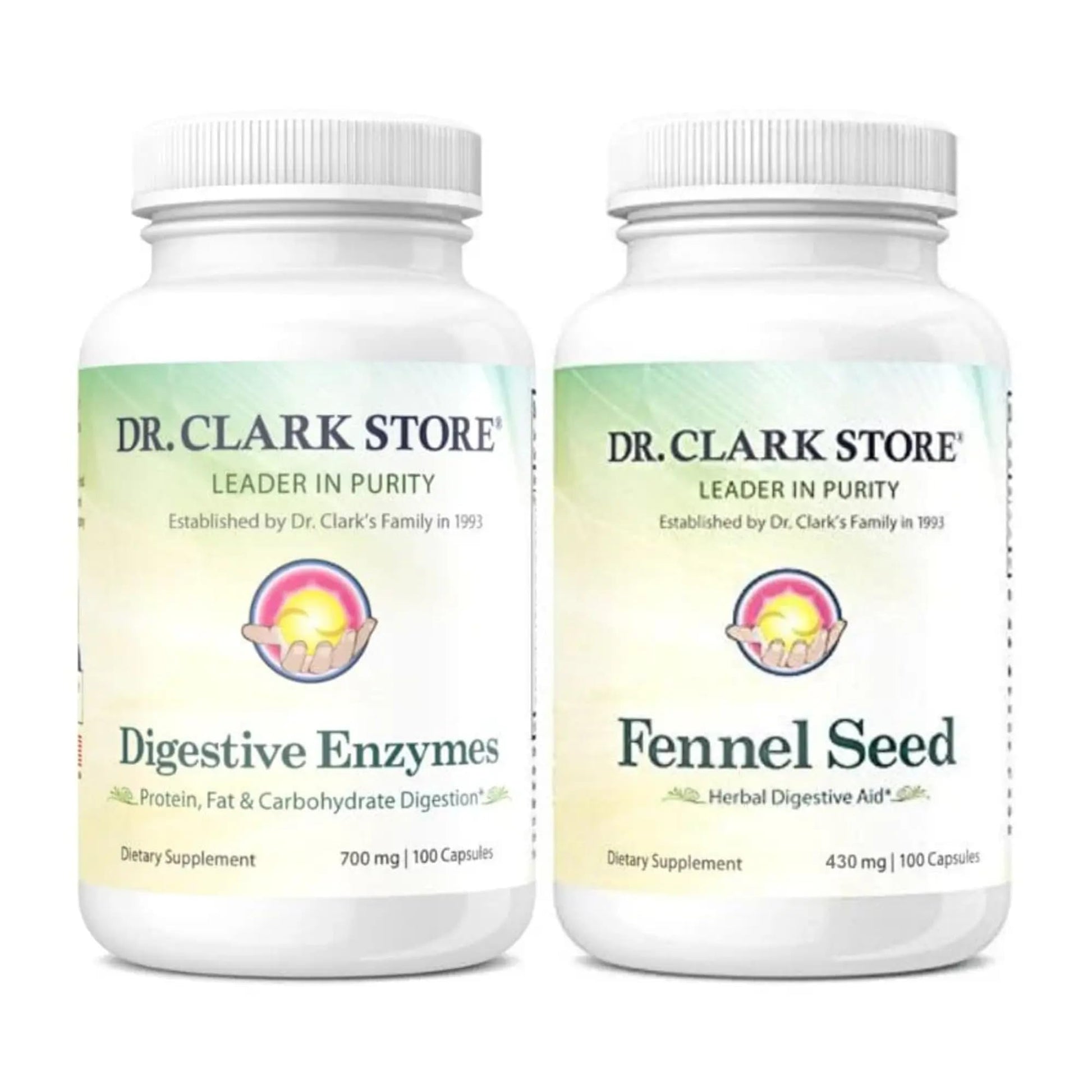 Dr Clark Store Flat Tummy Kit Digestive Support Capsules, 200 Capsules