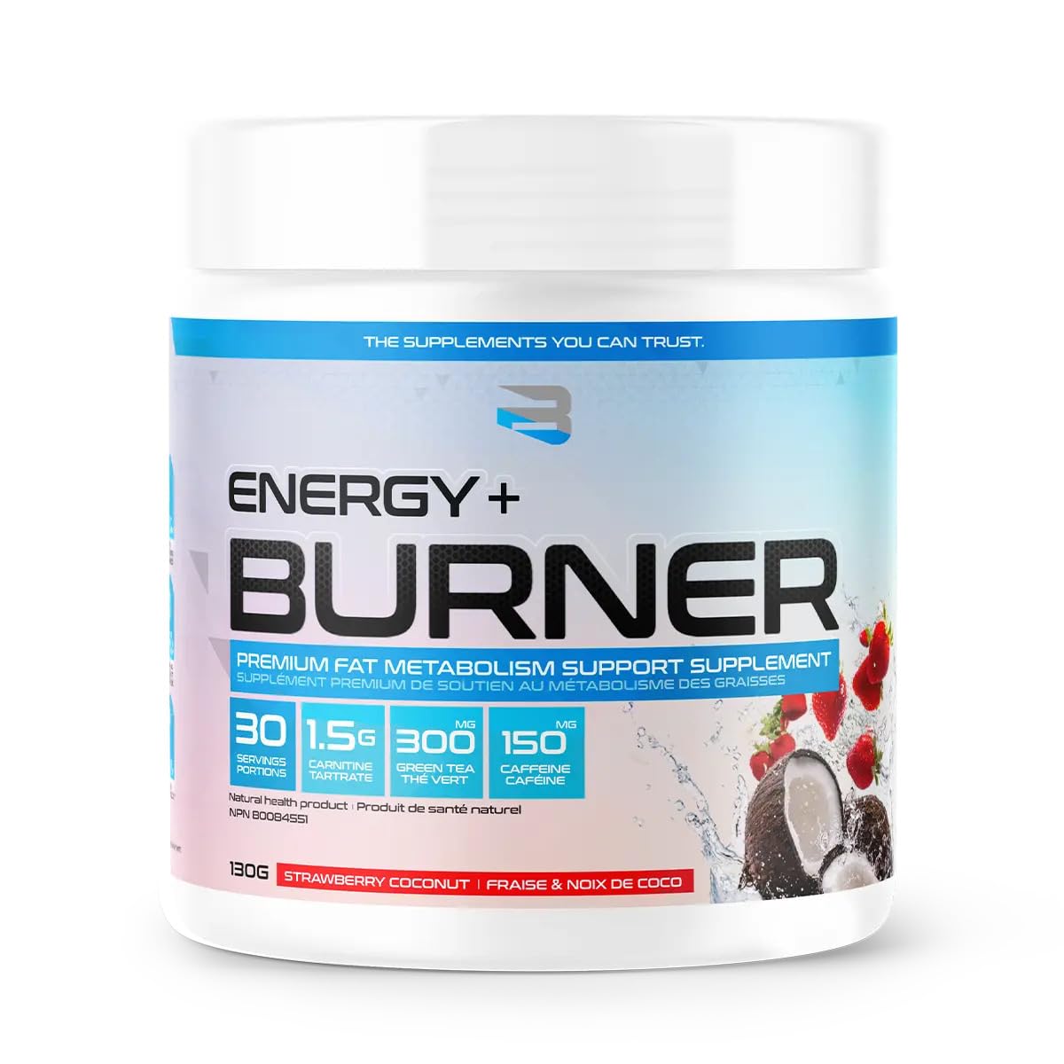 Believe Supplements Energy + Burner Powder 4.59 Ounce