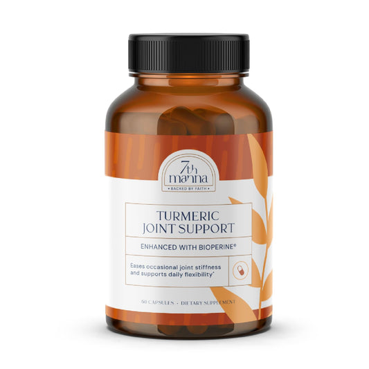 7th Manna Turmeric Curcumin Supplement with Glucosamine, Chondroitin & MSM – Joint Support for Mobility, Flexibility & Comfort – Active Lifestyle Formula – 60 Capsules