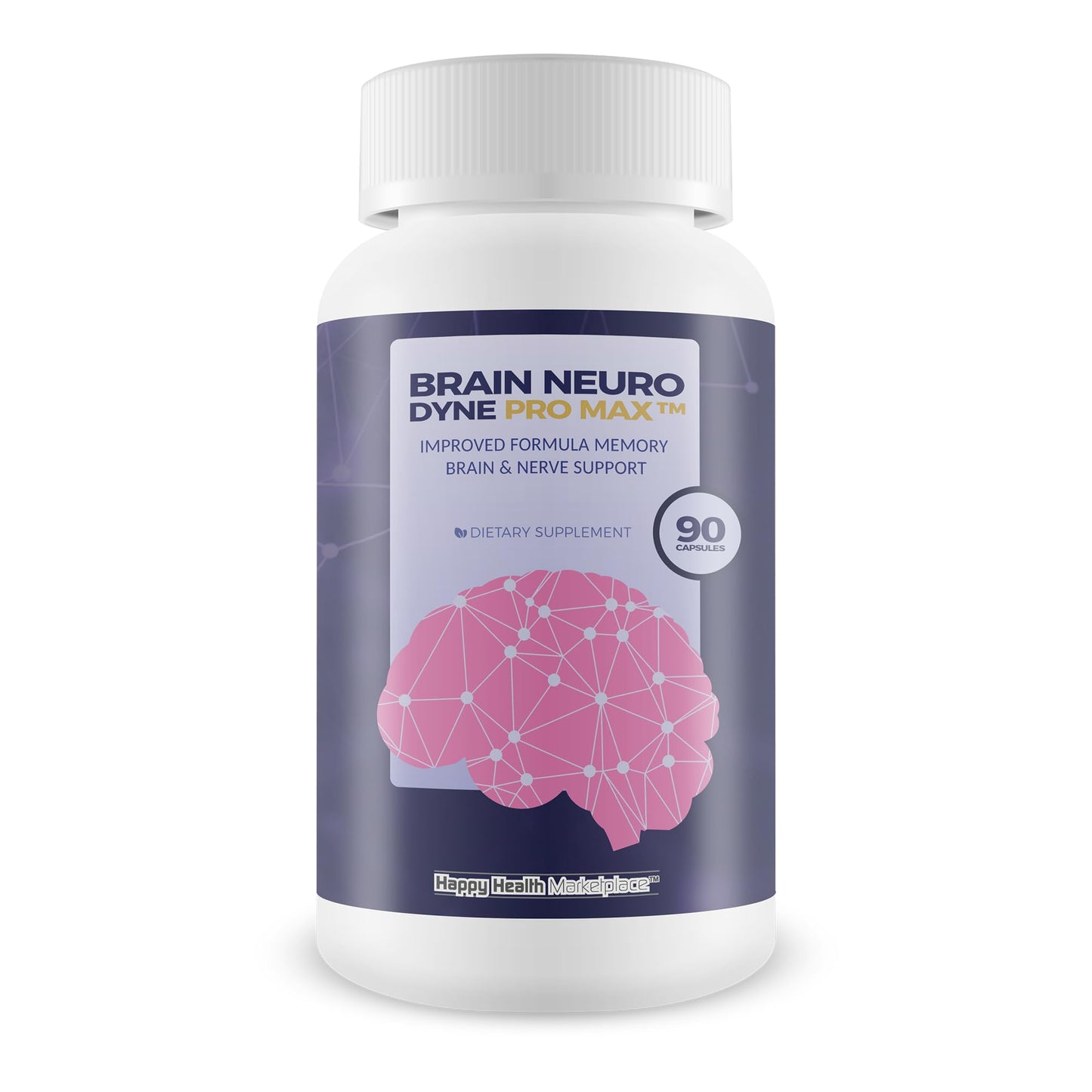 Happy Health Marketplace Brain Neuro Dyne Pro Max Capsules 90 Count