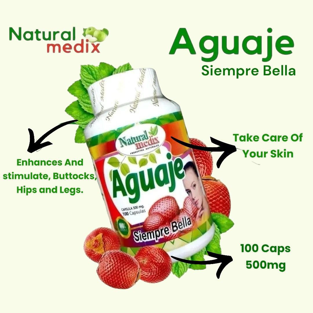 Natural Medix Aguaje Siempre Bella Capsules 100 Count