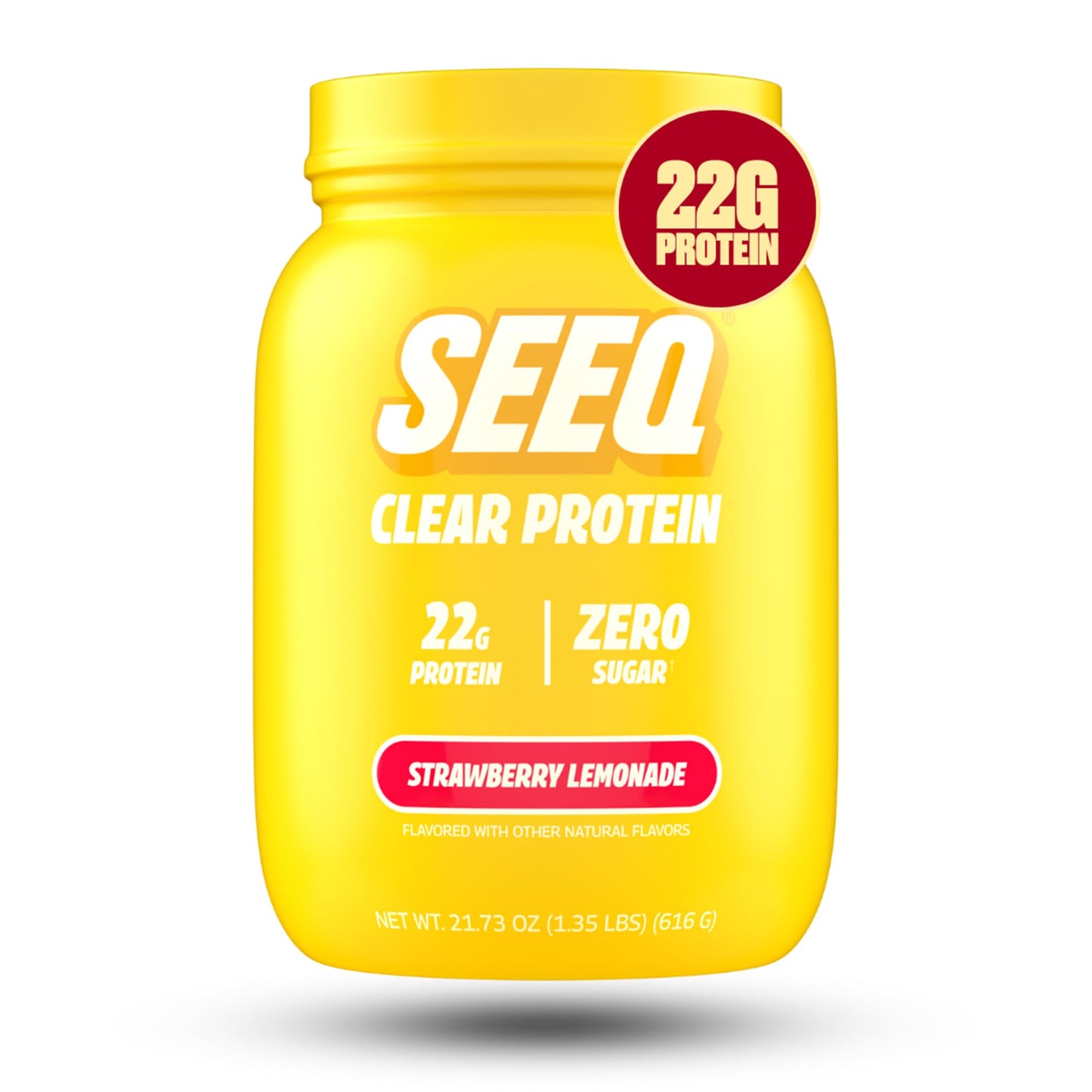 SEEQ Clear Protein Powder Strawberry Lemonade, 22 Servings