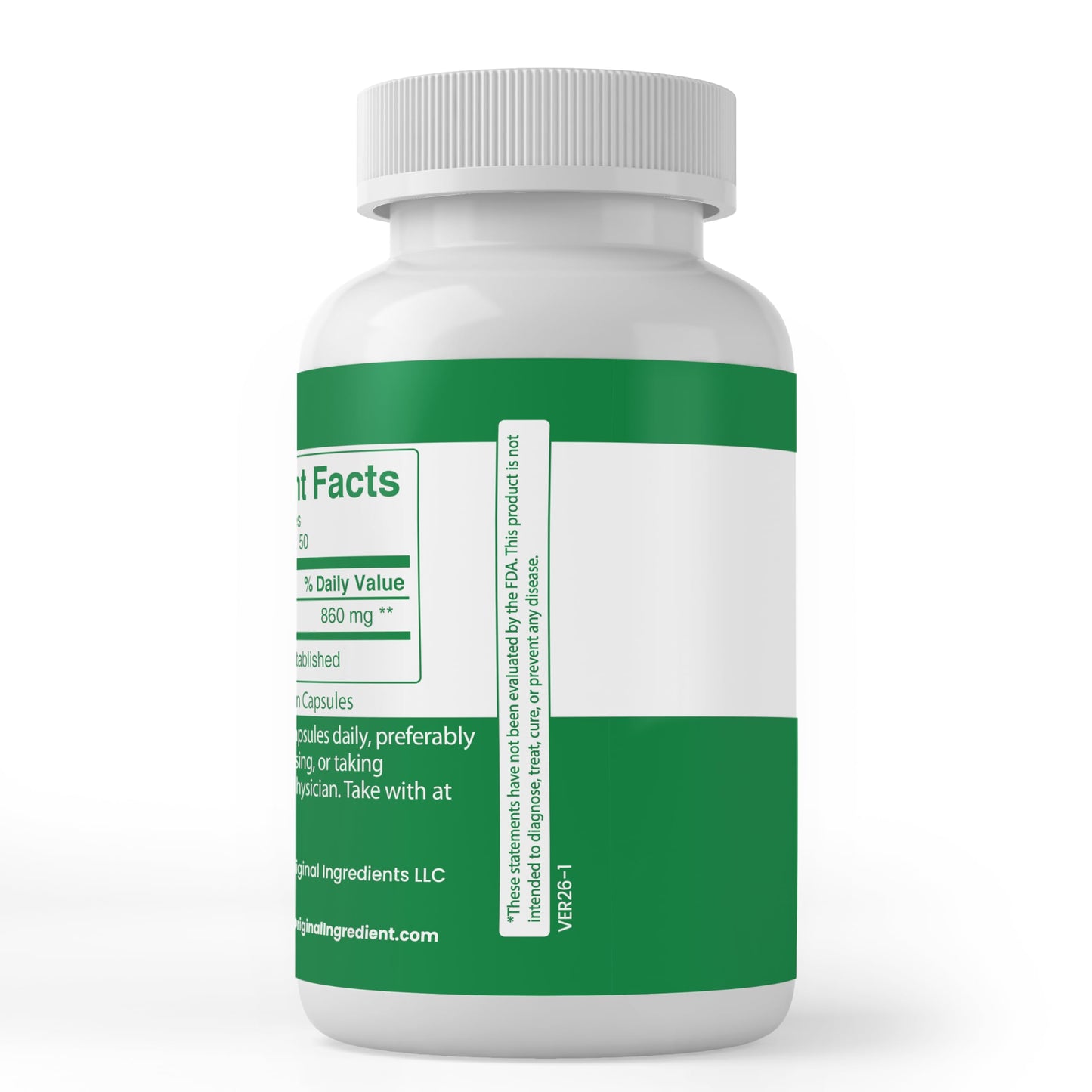 PURE ORIGINAL INGREDIENTS Cissus Quadrangularis Capsules 100