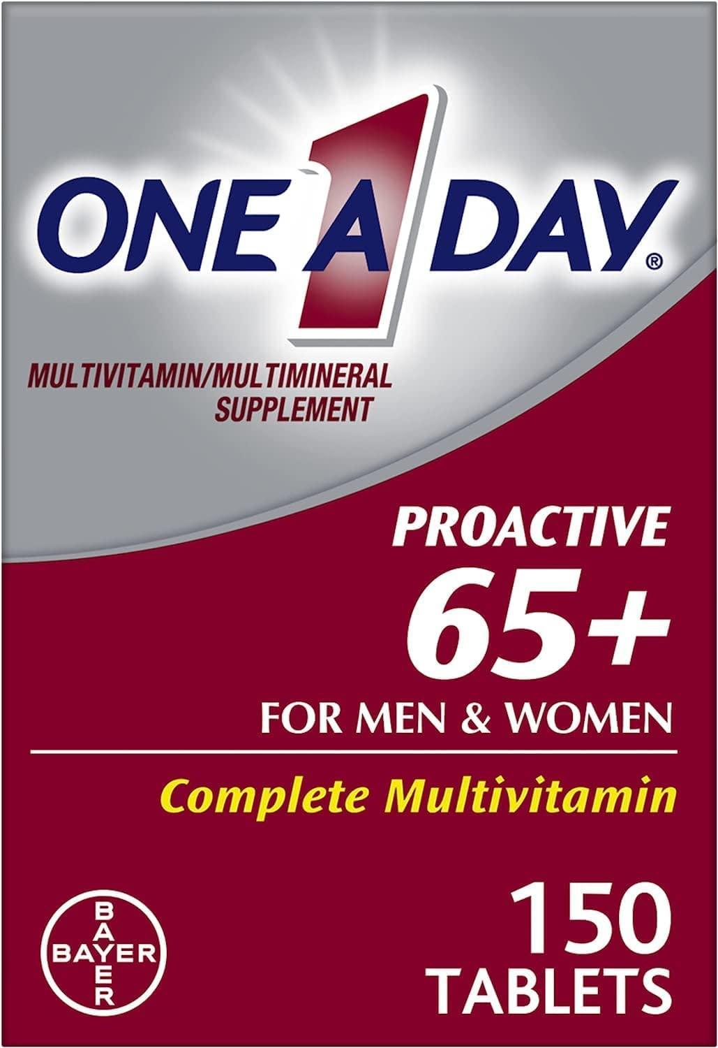 ONE A DAY Proactive 65 Plus Multivitamins for Men and Women Tablets 300