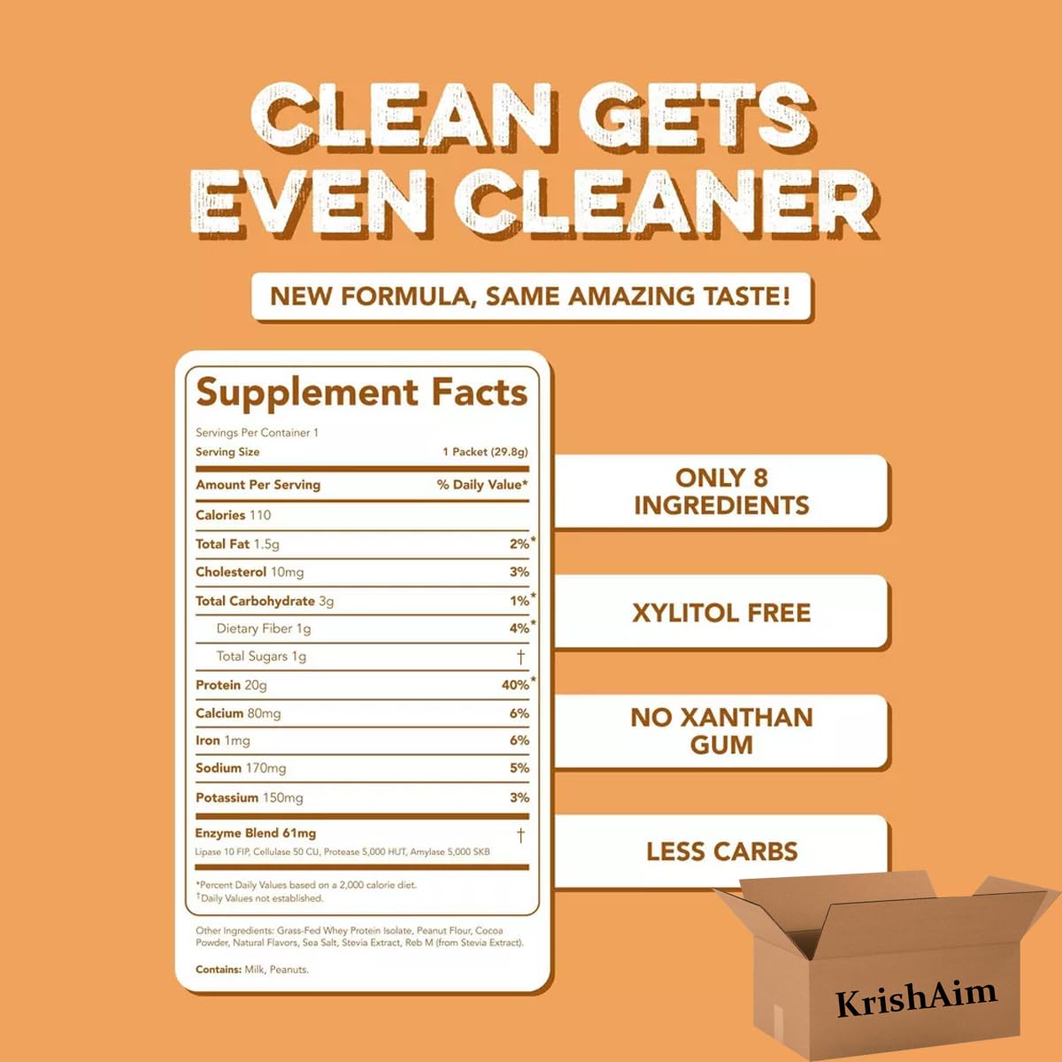 Generic Clean Simple Eats Protein Powder Stick - 4-Pack, 1.05 oz Each