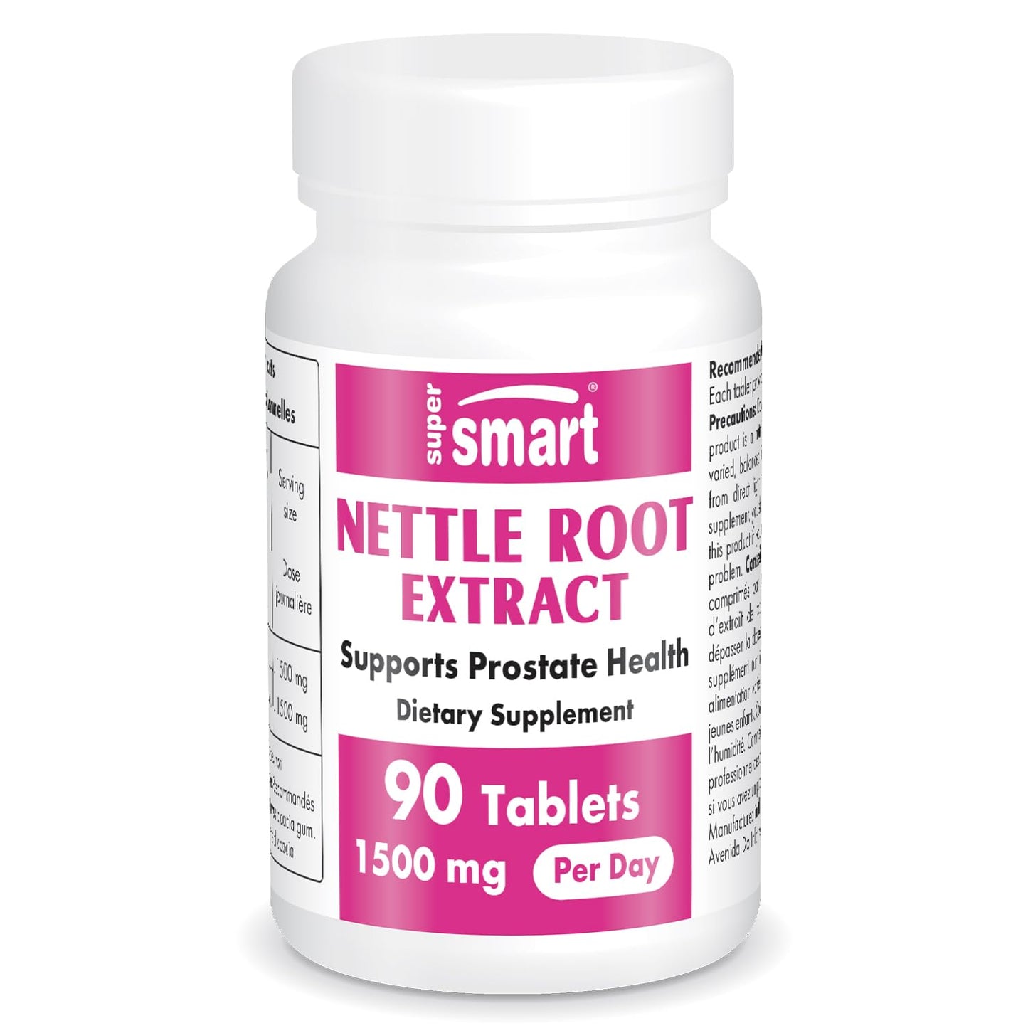 Supersmart Nettle Root Extract 1500 mg Per Day, 90 Tablets