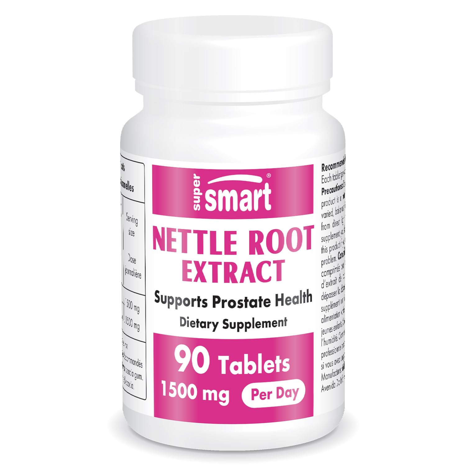 Supersmart Nettle Root Extract 1500 mg Per Day, 90 Tablets