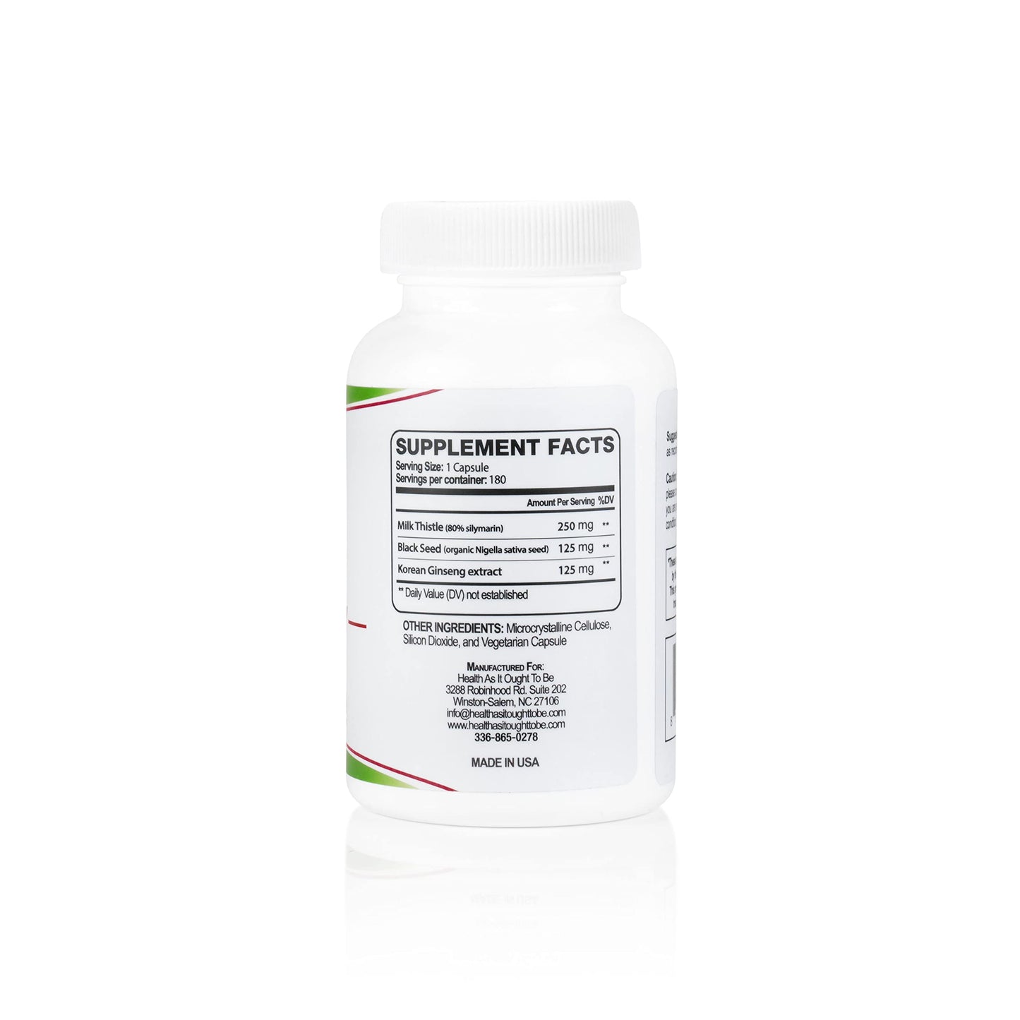 Health As It Ought To Be Liver Syn3rgy Supplement Capsules 180 Count