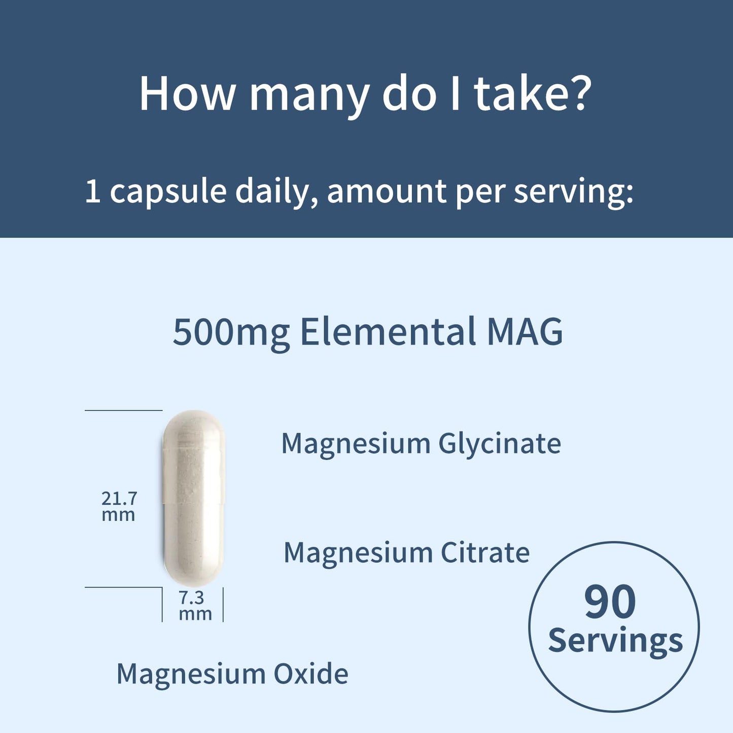 YOUTHVITA Magnesium Glycinate, Citrate, Oxide Capsule, 90 Count