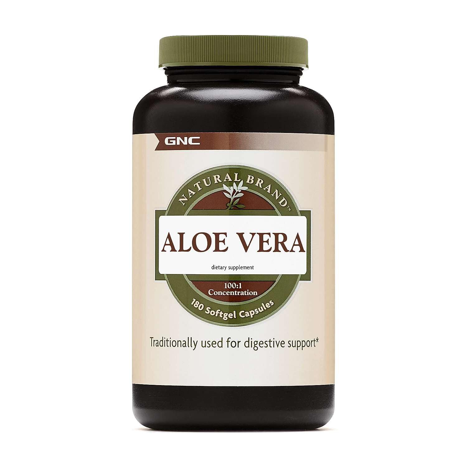GNC Aloe Vera SoftGel Capsules, 180 Count