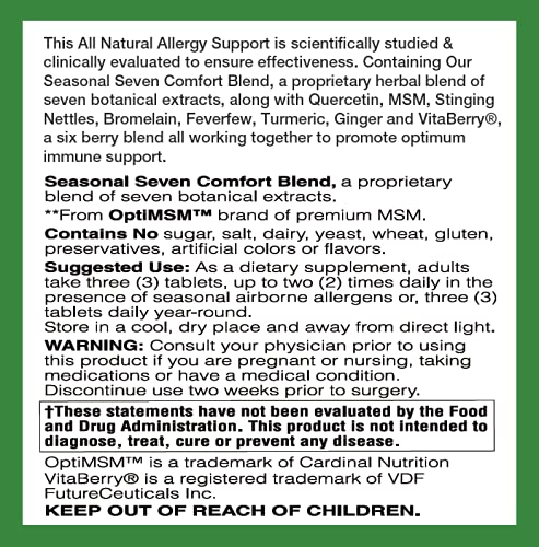 LifeSource Vitamins Allergy Support Tablet 90 Count
