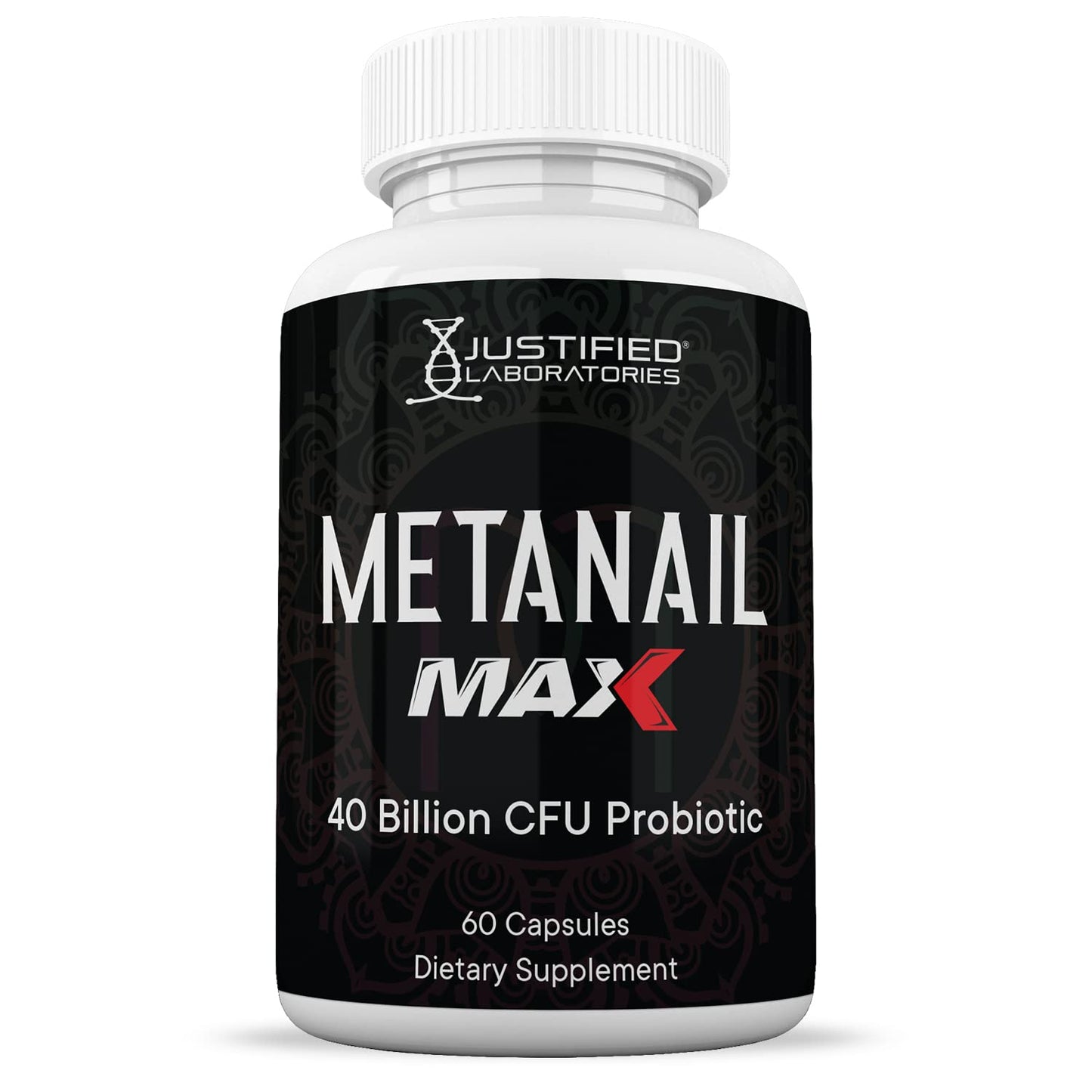 Justified Laboratories Metanail Max 40 Billion CFU Probiotic Nail Support Capsule, 180 Capsules