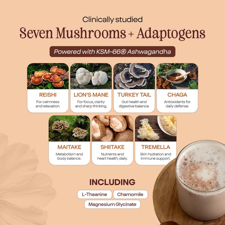 Pella Nutrition Instant Mushroom Hot Chocolate for Sleep - Cocoa Powder, 10.6 Ounce
