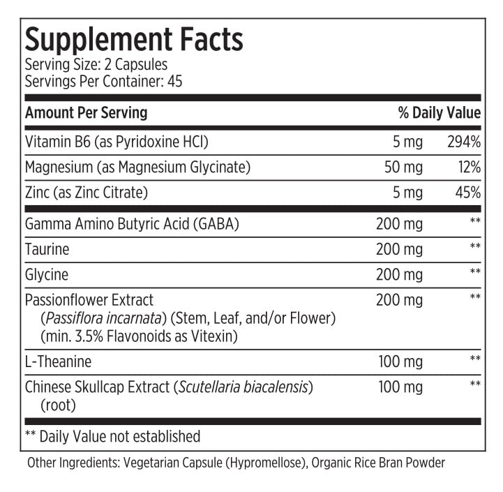 LES Labs GABA Health Supplement Capsule 1 Count