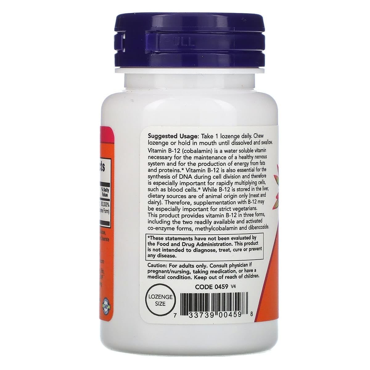 NOW Foods B-12 2,000 mcg Capsules, 100 Count