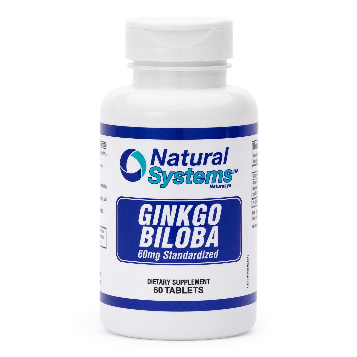 Natural Systems Naturasys Ginkgo Biloba 60 mg Tablet, 60 Count