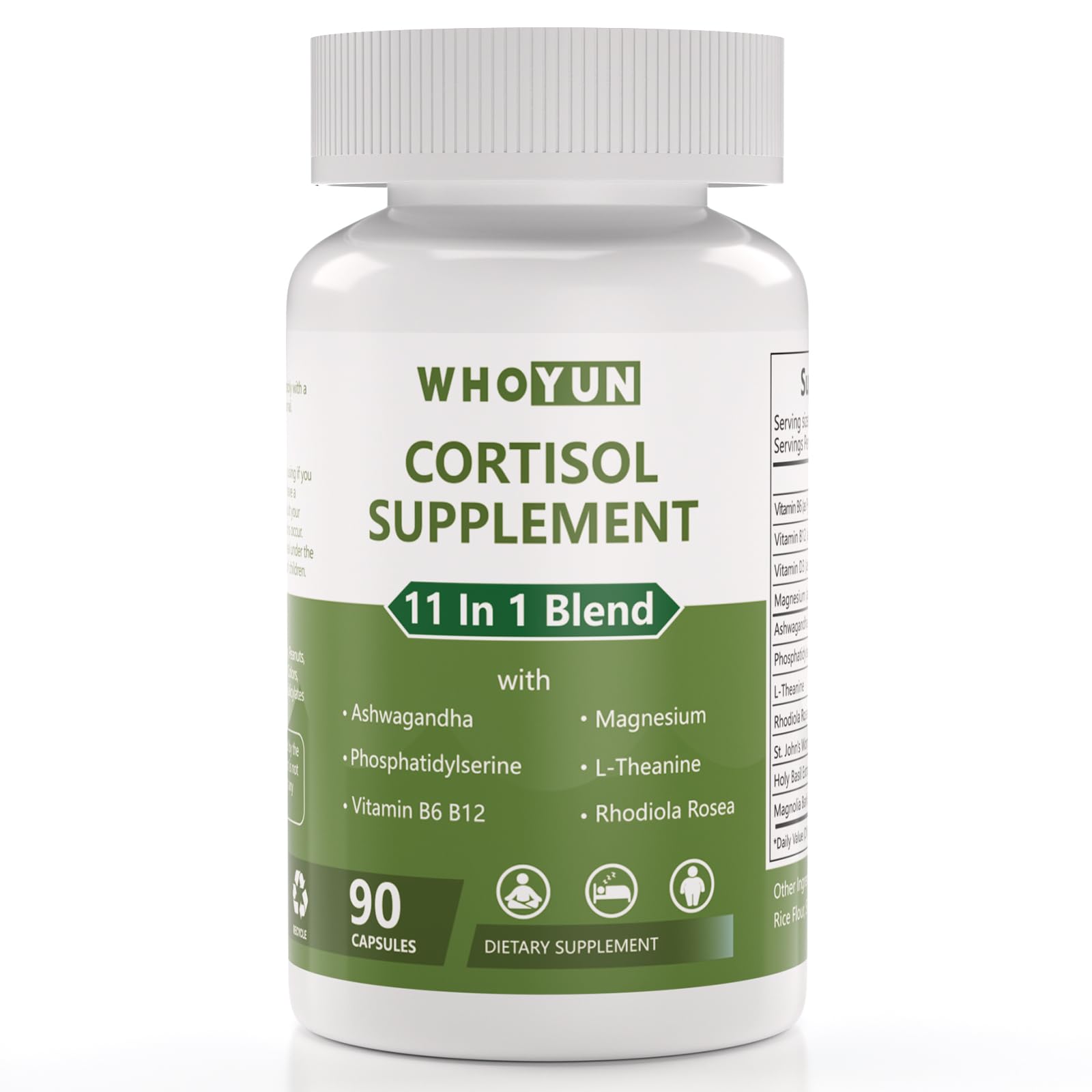 Whoyun Cortisol Supplement for Women 90 Capsules